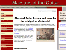 Tablet Screenshot of maestros-of-the-guitar.com